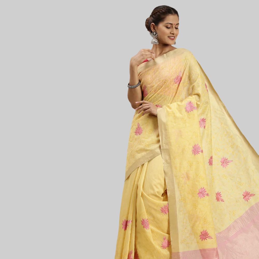  Bhagalpuri Embroidery Sarees