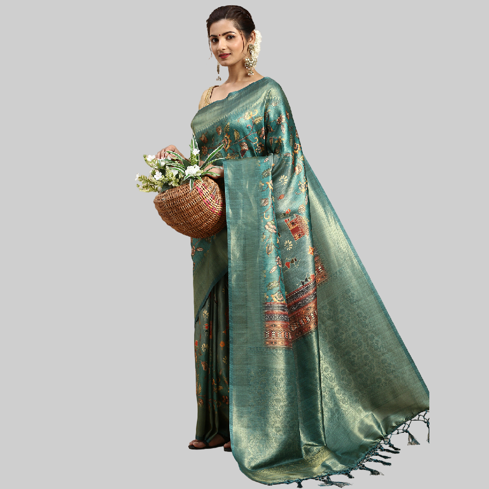  Semi Tussar Printed Sarees