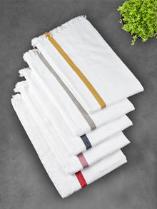  Comfort Cotton Plain Bath Towel with Colour Border 1047
