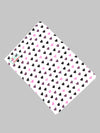Cotton White Print Bath Towel NO756 (2 PCs Pack)