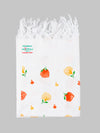 Diamont Print Cotton White Bath Towel