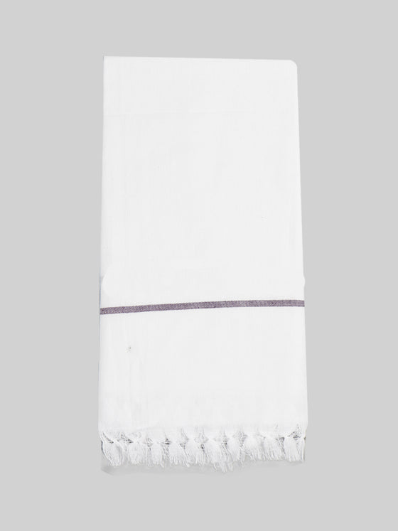 Regular Cotton White Bath Towel (2 PCs Pack)
