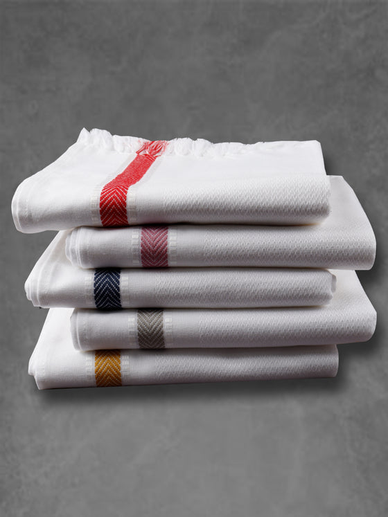 Comfort Cotton Plain Bath Towel with Colour Border 1047
