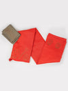 Bhagalpuri Jute Embroidery Saree Dark Orange BJS32