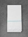 Premium Cotton Soft Feel White with Small Border Bath Towel 1046