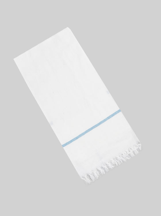 Regular Cotton White Bath Towel (2 PCs Pack)