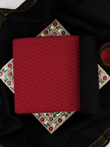  Pure Cotton Flower Design Red Dress Material DM72