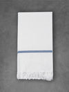Premium Cotton Soft Feel White with Small Border Bath Towel 1046