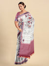 Semi Cotton Sandal & Pink Colour Printed Saree CPS23