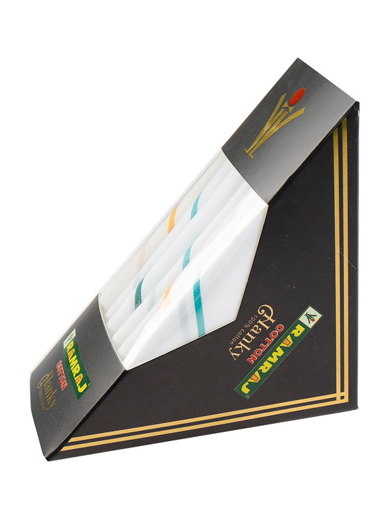 Cotton White Hand Kerchief 6698 (6 in 1)
