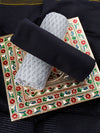 Pure Cotton Flower Design Grey Dress Material DM73