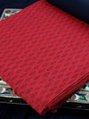 Pure Cotton Flower Design Red Dress Material DM72