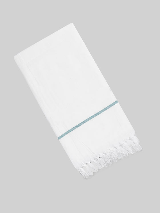 Regular Cotton White Bath Towel (2 PCs Pack)