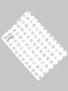 Cotton White Print Bath Towel NO756 (2 PCs Pack)
