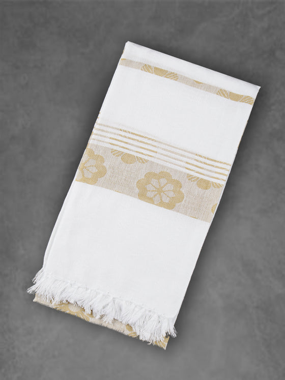 100% Cotton Soft Feel Colour Flower Design Bath Towel 1058