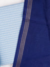 Pure Cotton Dot Embroidered Blue Dress Material DM71