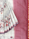 Semi Cotton Sandal & Pink Colour Printed Saree CPS23