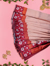 Semi Raw Silk Light Purple Colour Saree with Contrast Maroon Border SRS28