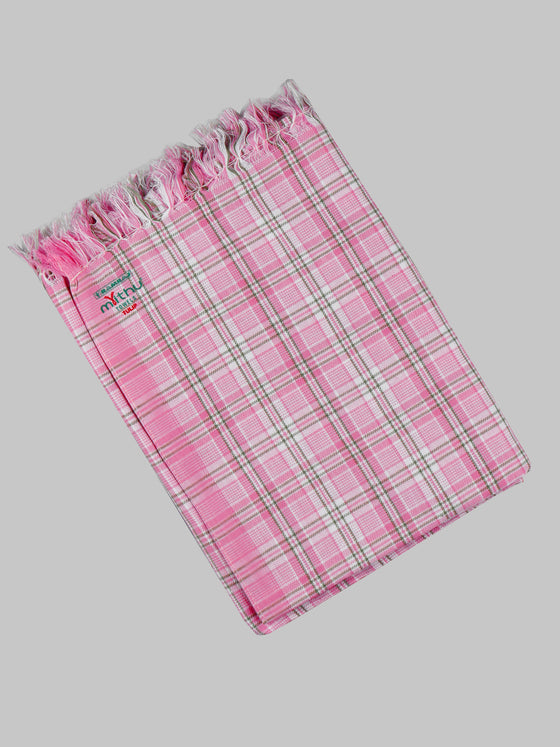 Tulip Checked Cotton Colour Bath Towel