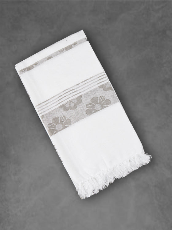 100% Cotton Soft Feel Colour Flower Design Bath Towel 1058
