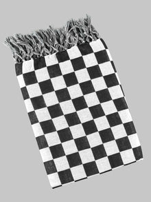  Twin Plus Checked Cotton Bath Towel Colour
