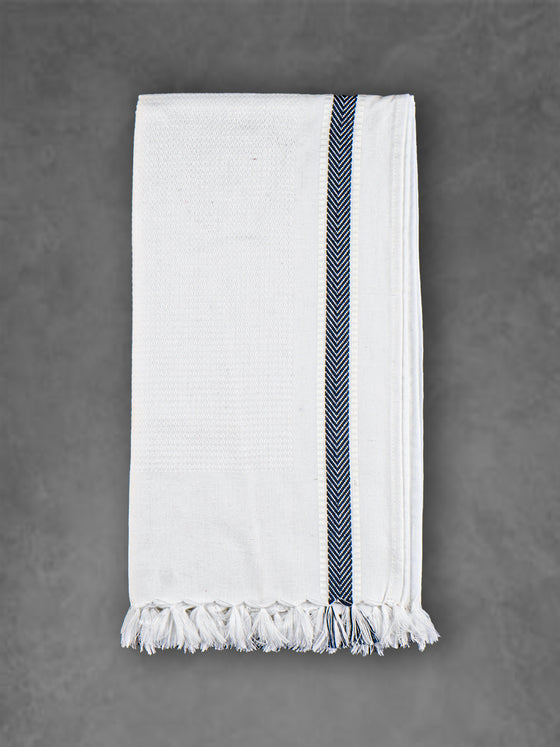 Comfort Cotton Plain Bath Towel with Colour Border 1047