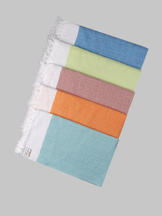 Butterfly Cotton Colour Bath Towel (2 PCs Pack)