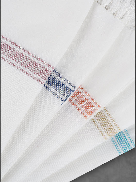 100% Premium Cotton Fast Absorbent White Bath Towel 1048