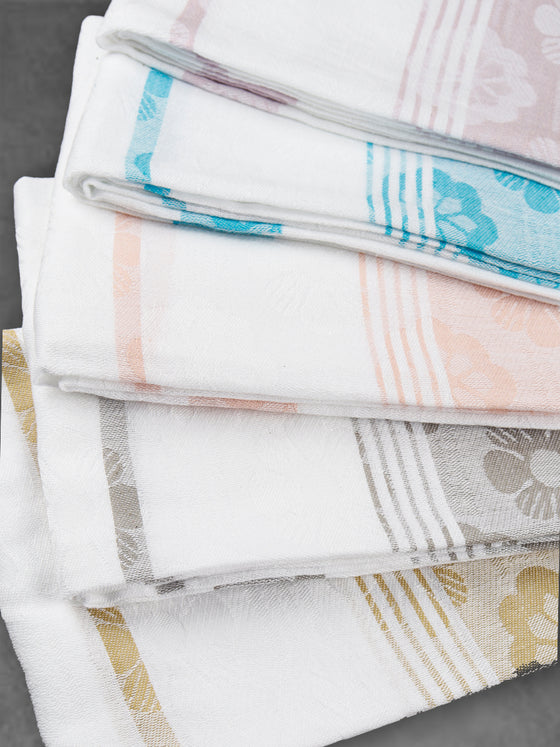 100% Cotton Soft Feel Colour Flower Design Bath Towel 1058