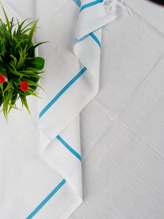 Regular Cotton White Bath Towel (2 PCs Pack)