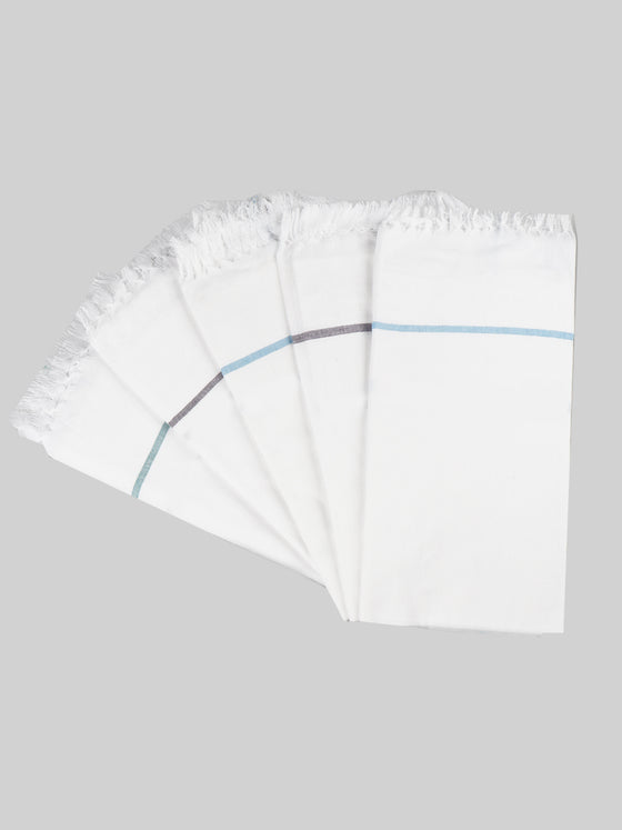 Regular Cotton White Bath Towel (2 PCs Pack)