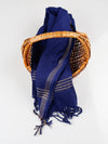 Pure Cotton Dot Embroidered Blue Dress Material DM71