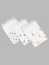 White Print Bath Towel 4092 (2 PCs Pack)