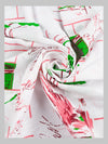 Diamont Print Cotton White Bath Towel