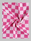 Twin Plus Checked Cotton Bath Towel Colour