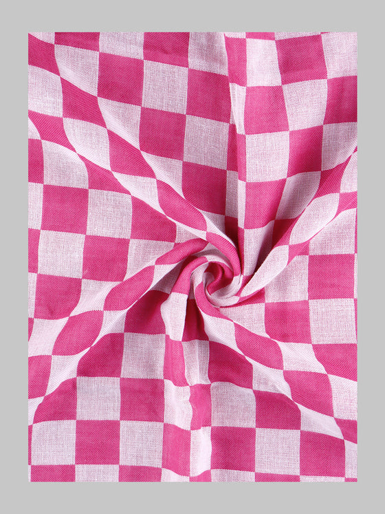 Twin Plus Checked Cotton Bath Towel Colour