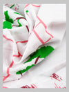 Diamont Print Cotton White Bath Towel