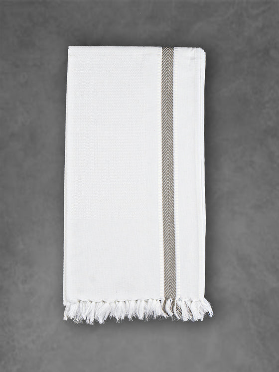 Comfort Cotton Plain Bath Towel with Colour Border 1047
