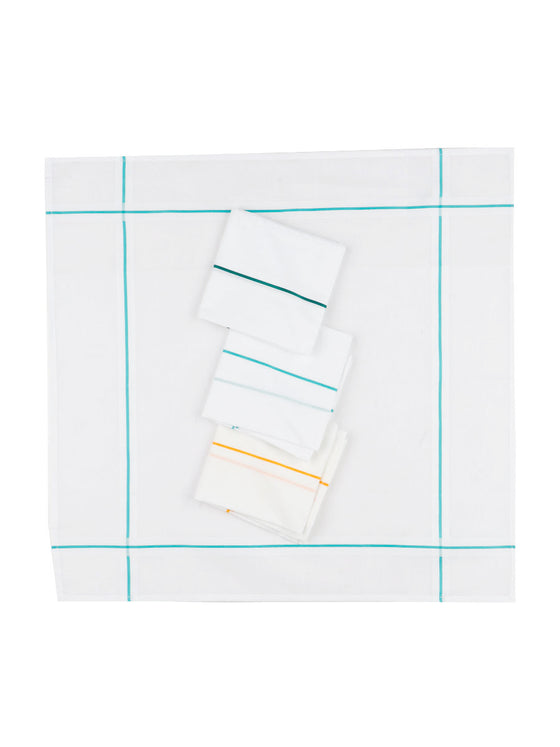 Cotton White Hand Kerchief 6698 (6 in 1)