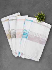  100% Cotton Soft Feel Colour Flower Design Bath Towel 1058