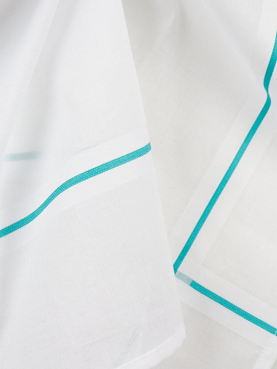 Cotton White Hand Kerchief 6698 (6 in 1)