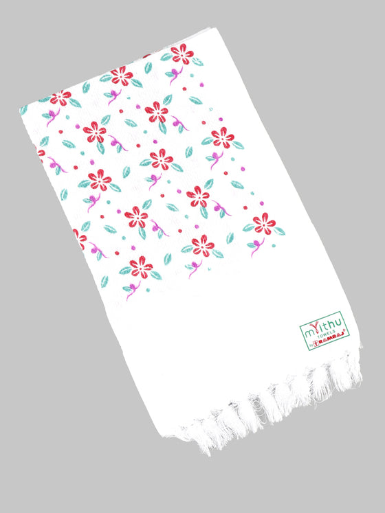 Cool Touch Napkin Print Cotton Towel (4 PCs Pack)