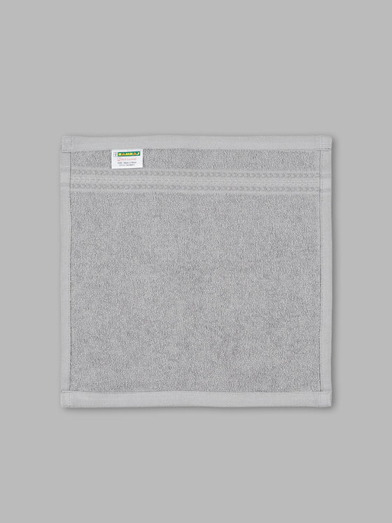 Premium Soft & Absorbent Grey Terry Face Towel FC5 ( Pack of 5 )
