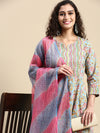 Beautiful Multi Colour Printed & Embroidered Kurti Set PKS02