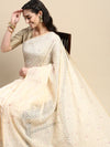Elagent Bhagalpuri Jute Flower Printed Sandal Saree BJS47