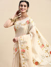 Elagent Bhagalpuri Jute Printed Sandal Saree BJS45