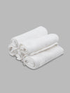 Premium Soft & Absorbent White Terry Face Towel ( Pack of 5 )