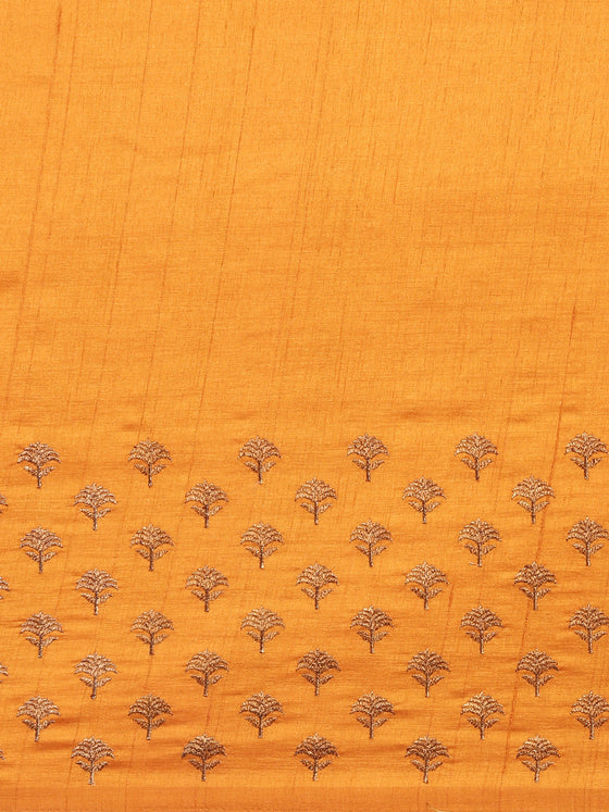 Womens Bhagalpuri Jute Saree Mustard ST59