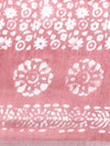 Elegant Semi Linen Flower Digital Print Pink & White Saree SL66