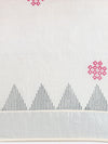 Kerala Tissue Printed Silver Jari Border Saree OKS38 Onam Collection